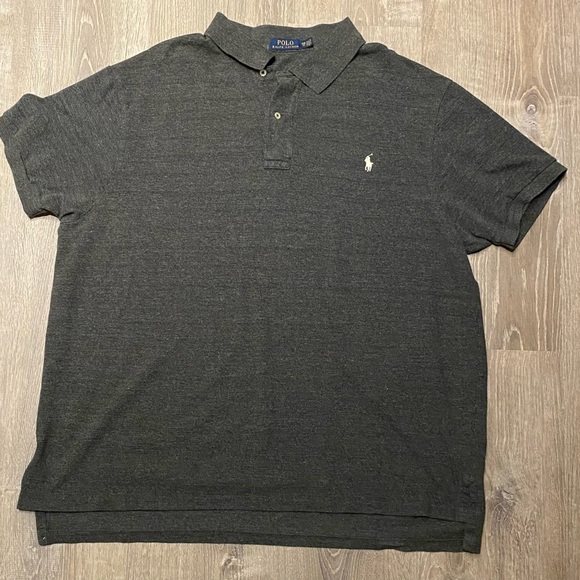 POLO by RALPH LAUREN Men's Gray Short Sleeve Collared Polo Shirt‎ Size 2XB - Picture 1 of 4